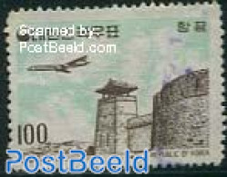 Korea, South 1961 100H, Stamp Out Of Set, Mint NH, Transport - Aircraft & Aviation - Airplanes