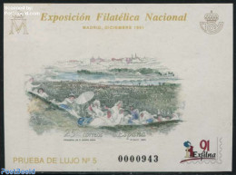 Spain 1991 EXFILNA, Special Sheet (not Valid For Postage), Mint NH - Ongebruikt