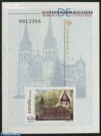 Spain 2001 Covadonga, Special Sheet (not Valid For Postage), Mint NH, Religion - Churches, Temples, Mosques, Synagogues - Neufs