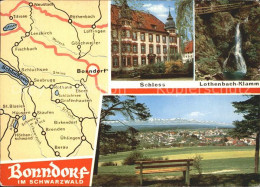 72235714 Bonndorf Schwarzwald Schloss Lothenbach Klamm Panorama Lageplan Bonndor - Bonndorf