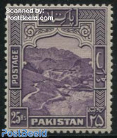 Pakistan 1948 25R, Perf. 12, Stamp Out Of Set, Mint NH - Pakistán