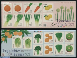 Japan 2015 Vegetables & Fruits No.5 2x10v S-a (2 M/s), Mint NH, Health - Nature - Food & Drink - Fruit - Neufs