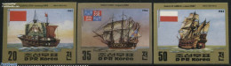 Korea, North 1983 Ships 3v, Imperforated, Mint NH, Transport - Ships And Boats - Bateaux