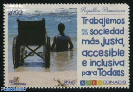 Dominican Republic 2015 Accessible Society 1v, Mint NH, Health - Disabled Persons - Handicap