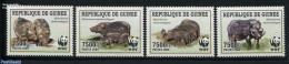 Guinea, Republic 2009 WWF, Hogs 4v, Mint NH, Nature - Animals (others & Mixed) - World Wildlife Fund (WWF) - Autres & Non Classés