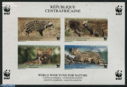 Central Africa 2007 WWF, Civet 4v M/s, Imperforated, Mint NH, Nature - Animals (others & Mixed) - World Wildlife Fund .. - Centraal-Afrikaanse Republiek