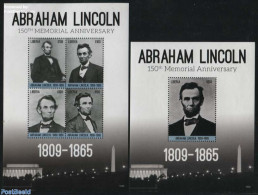 Liberia 2015 Abraham Lincoln 2 S/s, Mint NH, History - American Presidents - Autres & Non Classés