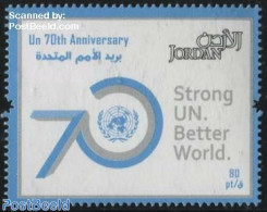 Jordan 2015 70 Years United Nations 1v, Mint NH, History - United Nations - Jordanien