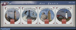 Guinea Bissau 2015 Lighthouses 4v M/s, Mint NH, Nature - Various - Birds - Lighthouses & Safety At Sea - Leuchttürme