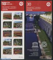 Canada 2016 Canadian UNESCO Sites 2 Booklets, Mint NH, History - Religion - Sport - Transport - Unesco - World Heritag.. - Neufs