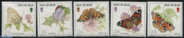 Isle Of Man 1993 Butterflies 5v, Mint NH, Nature - Butterflies - Man (Ile De)