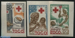 Togo 1959 Red Cross 3v, Imperforated, Mint NH, Health - Red Cross - Rode Kruis