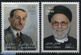 Lebanon 2016 Famous Persons 2v, Mint NH, History - Religion - Politicians - Religion - Líbano