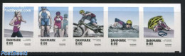 Denmark 2016 Popular Sports 5v S-a, Mint NH, Sport - Athletics - Cycling - Sport (other And Mixed) - Swimming - Ongebruikt