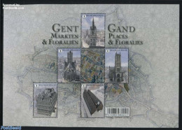 Belgium 2016 Ghent Markets S/s, Mint NH, Religion - Various - Churches, Temples, Mosques, Synagogues - Maps - Art - Ar.. - Ongebruikt