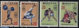 Korea, South 1972 Olympic Games Munich 4v, Mint NH, Sport - Boxing - Judo - Olympic Games - Weightlifting - Boxe