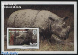 Barbuda 1994 Sumatran Rhinoceros S/s, Mint NH, Nature - Animals (others & Mixed) - Rhinoceros - Barbuda (...-1981)