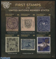 Micronesia 2015 First Stamps, D-E 6v M/s, Mint NH, History - Sport - Coat Of Arms - Geology - Kings & Queens (Royalty).. - Familias Reales