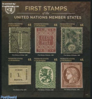 Micronesia 2015 First Stamps, E-F 6v M/s, Mint NH, History - Kings & Queens (Royalty) - United Nations - Stamps On Sta.. - Case Reali