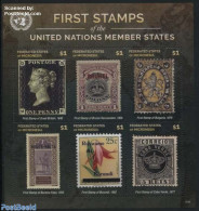 Micronesia 2015 First Stamps, B-C 6v M/s, Mint NH, History - Nature - Coat Of Arms - Kings & Queens (Royalty) - United.. - Königshäuser, Adel