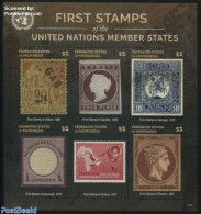 Micronesia 2015 First Stamps, G 6v M/s, Mint NH, History - Nature - Religion - Various - Coat Of Arms - Kings & Queens.. - Royalties, Royals