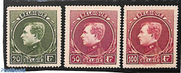 Belgium 1929 Definitives 3v, Mechelen Prints, Unused (hinged) - Unused Stamps