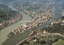 72235339 Passau Dreifluessestadt An Donau Inn Und Ilz Fliegeraufnahme Passau - Passau