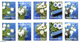 Denmark 2017 Winter Flowers M/s With 2 Sets S-a, Mint NH - Unused Stamps