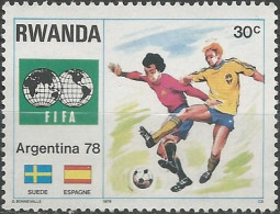 RWANDA N° 843 NEUF Sans Gomme - Unused Stamps