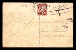 CARTE TAXEE - 1 TIMBRE TAXE A 30 CENTIMES SUR CARTE OBLITEREE A CANNES - 1859-1959 Cartas & Documentos