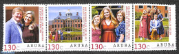 Aruba 2019 Personal Stamps, Royal Family 4v [:::], Mint NH, History - Kings & Queens (Royalty) - Case Reali