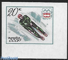 Russia, Soviet Union 1976 Imperforated, Stamp Out Of Set, Mint NH, Sport - Various - (Bob) Sleigh Sports - Olympic Win.. - Ongebruikt