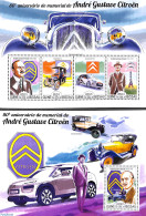 Guinea Bissau 2015 André-Gustave Citroën 2 S/s, Mint NH, Transport - Automobiles - Autos