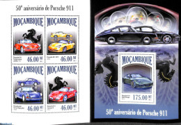 Mozambique 2012 Porsche 911, 2 S/s, Mint NH, Transport - Automobiles - Cars