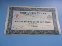 PARFUMERIE VIOLET (1922) - Other & Unclassified