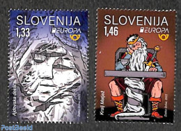 Slovenia 2022 Europa, Myths & Legends 2v, Mint NH, History - Europa (cept) - Art - Fairytales - Fiabe, Racconti Popolari & Leggende