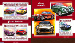Mozambique 2015 Legendary Cars 2 S/s, Mint NH, Transport - Automobiles - Ferrari - Autos