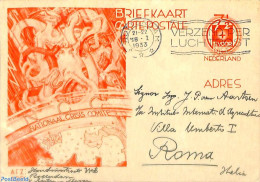 Netherlands 1933 POstcard 7.5+3.5c, Used Postal Stationary - Cartas & Documentos