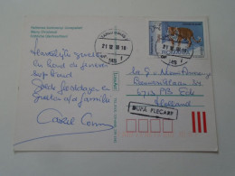 D203322  CPM Romania Targu Mures  21.12.2000 - Stamp  TIger - Handstamp  DUPA PLECARE - Covers & Documents