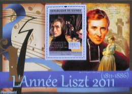 Guinea, Republic 2011 Franz Liszt S/s, Mint NH, Performance Art - Music - Art - Composers - Musica