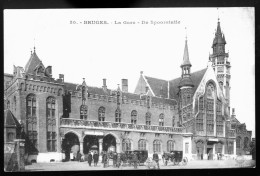 986 - BELGIQUE - BRUGES - La Gare - De Spoorstatie - Brugge