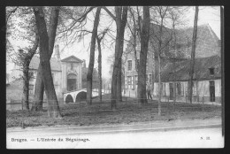 987 - BELGIQUE - BRUGES - L'Entrée Du Béguinage  -  DOS NON DIVISE - Brugge