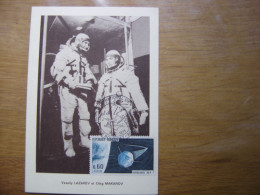 LAZAREV MAKAROV Carte Maximum Cosmonaute ESPACE Salon De L'aéronautique Bourget - Collections