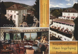 72234393 Badenweiler Kurparksanatorium Haus Ingebjoerg Gastraum Terrasse Badenwe - Badenweiler