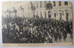 BELGIQUE - BRUXELLES - Avènement Du Roi Albert, 23 Décembre 1909 - Fêtes, événements