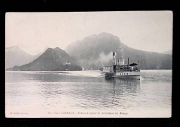 Cp, 74, Lac D'Annecy, Bateau à Vapeur Et Le Château De Duingt, Voyagée 1907 - Annecy