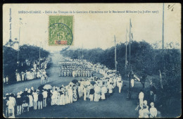 Diego Suarez Défilé Des Troupes De La Garnison D'Antsirane Sur Le Boulevard Militaire 14 Juillet 1907 Charifou Jeewa - Madagaskar