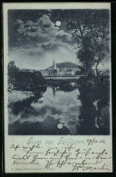 Mondschein-AK Tuttlingen, Panorama Mit Kirche  - Tuttlingen