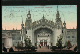 AK London, Franco-British Exhibition 1908, Entrance Machinery Hall  - Ausstellungen