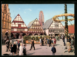 AK Dortmund, Bundesgartenschau Euroflor 1969, Festlicher Marktplatz In Der Alten Stadt  - Expositions